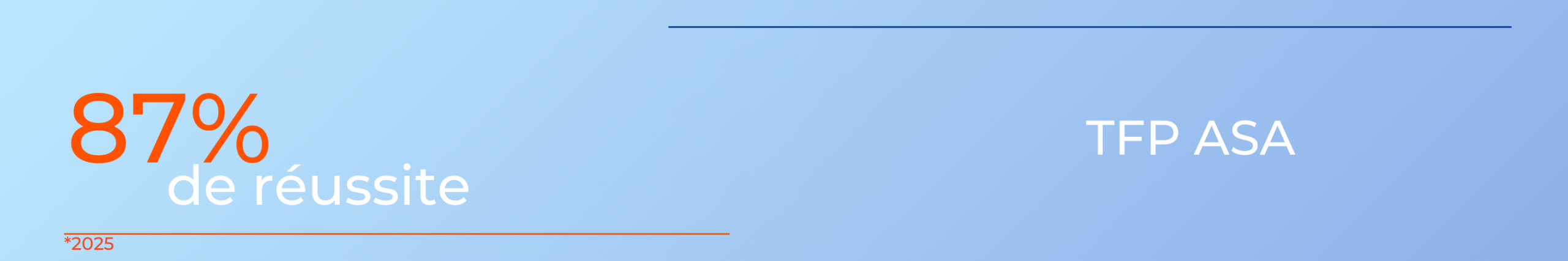taux de réussite tfp asa
